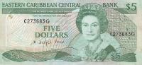 Gallery image for East Caribbean States p22g2: 5 Dollars